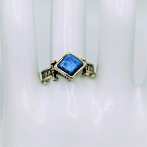 Vintage Sterling Silver Blue Sodalite Ring Size 8